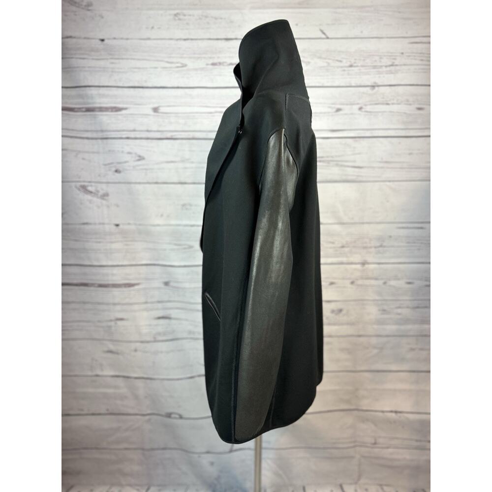 Spanx Tailored Jacket Womens Large Black Open Front Drape Blazer - Picture 3 of 7